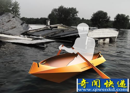 FoldingBoat快速方便的折叠救生艇 自然灾害的应急工具