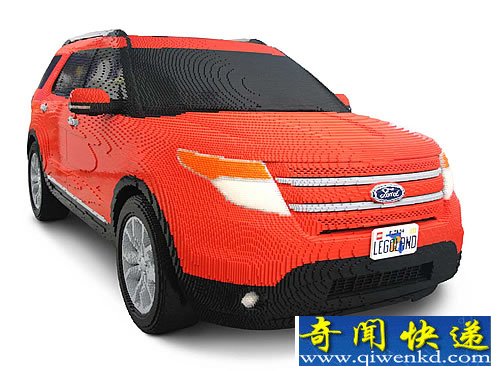 乐高积木打造 全尺寸福特Explorer相当的强悍