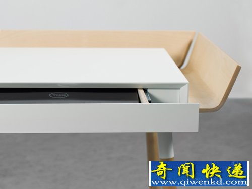 我的写字桌 三个边缘上都设有储物槽