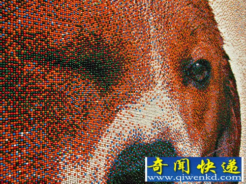 8个月的时间才完成 可吃的糖果像素画