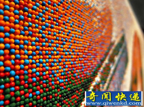 8个月的时间才完成 可吃的糖果像素画