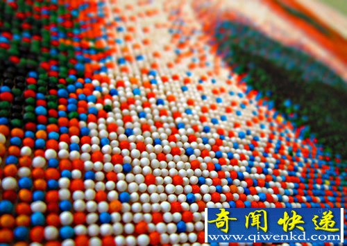8个月的时间才完成 可吃的糖果像素画
