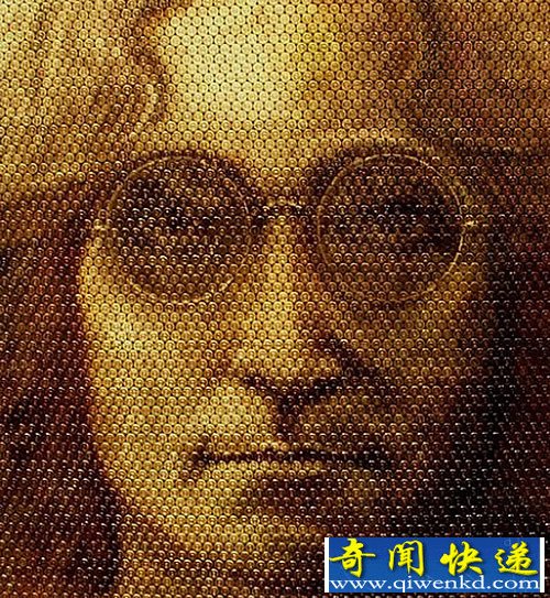 危险的艺术 子弹肖像画 国内严禁拥有这样的东西