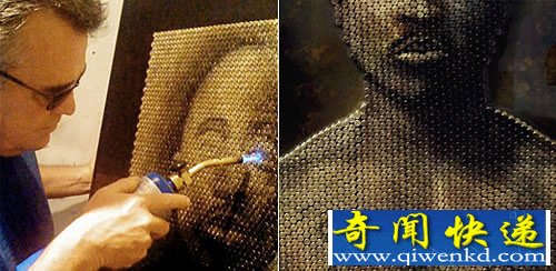 危险的艺术 子弹肖像画 国内严禁拥有这样的东西