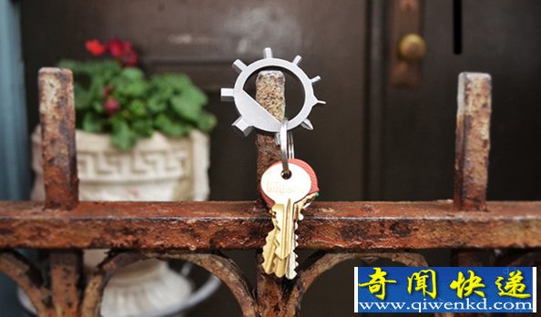 九个功能于一体 ringtool钥匙扣小工具