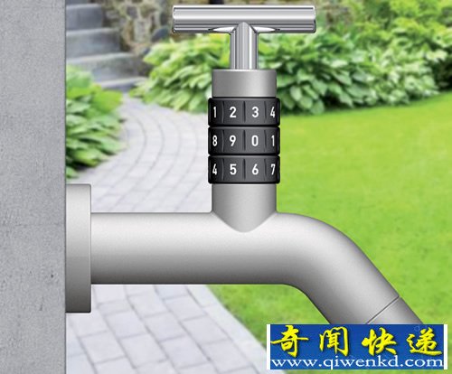 锁住水龙头 “LOCKO”是一个带密码锁的水龙头设计