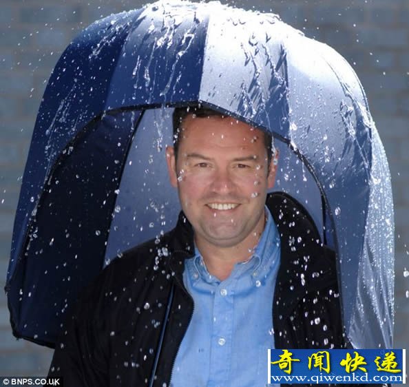 Rainshader头盔雨伞可折叠 七级大风也不怕