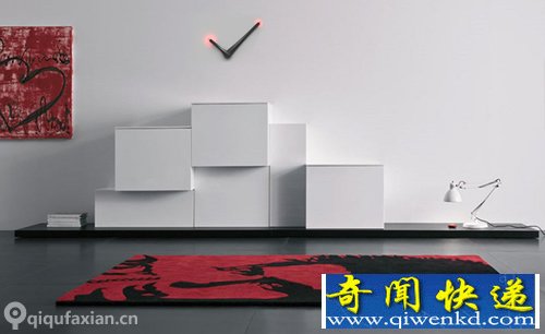 指针和数字巧结合 ZEIT简单的挂钟 时间基本上靠猜