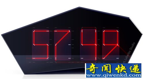 独特的显示方式 Reflectius反射激光数字时钟
