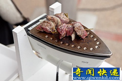 电熨斗铁板烧 废弃电熨斗DIY