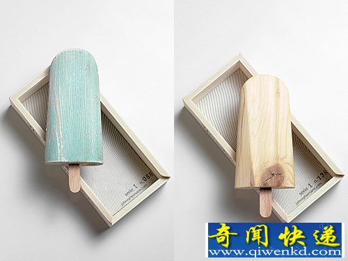 木制冰棍 不融化的收藏完全是一件艺术品