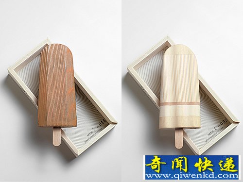 木制冰棍 不融化的收藏完全是一件艺术品