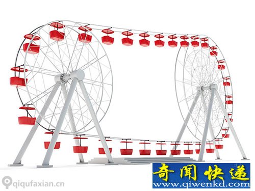 双倍乐趣 attraktsionus双摩天轮概念