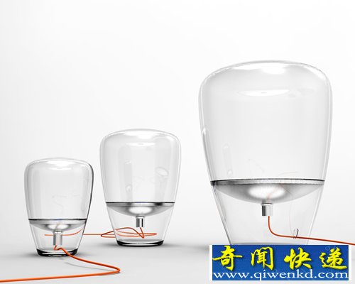 “气球”系列灯具 反射板上安装了一个灯泡