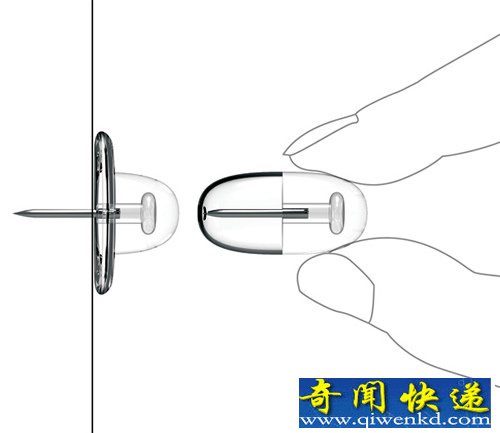 巧设计 Biomimicry Pin胶囊图钉 防止手被扎到