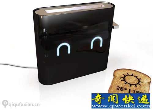JAMY烤面包机 连接WIFI烤出天气预报