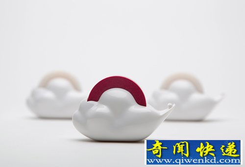 快乐的云形胶带座 可循环ABS 塑料制作