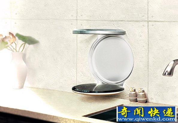 S.I.A.M.壁式概念电磁炉 是油烟机和电磁炉的一个整体