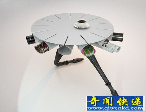 “Giselle”一个茶几设计灵感很显然来自芭蕾