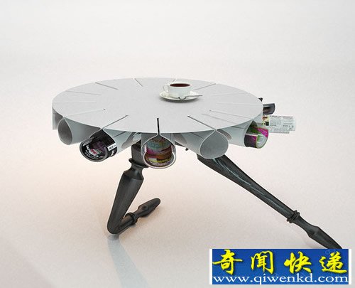 “Giselle”一个茶几设计灵感很显然来自芭蕾