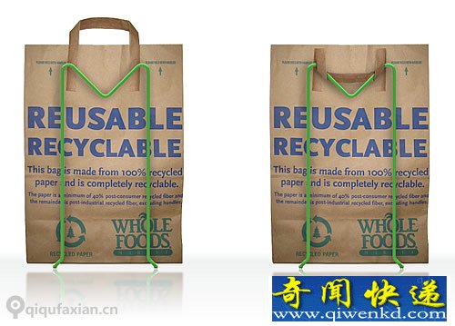 mbrace支架 让购物袋变身垃圾桶可以重复利用