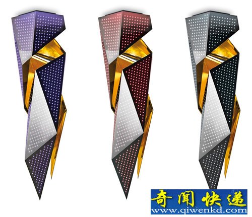 14分钟灯光秀 从一个展开的螺旋体发展而来