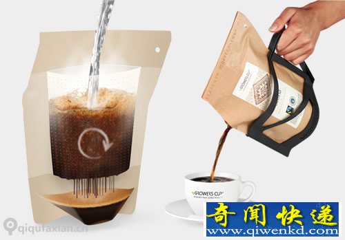 纸袋“咖啡机” 随时随地煮咖啡 口味浓郁纯正