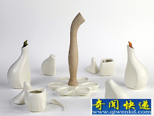 AJORí 大蒜调味瓶 用蒜瓣的形式将其分成各种调味用途