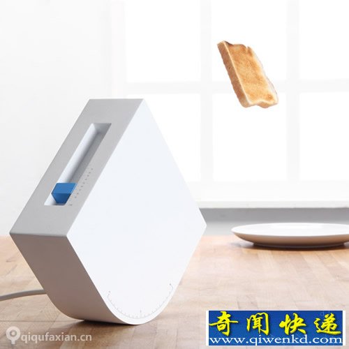 玩味早餐 Trebuchet烤面包机 烤完的面包弹射出去