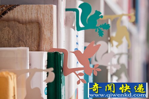 jungle bookmark“动物书签” 书籍上的“动物园”