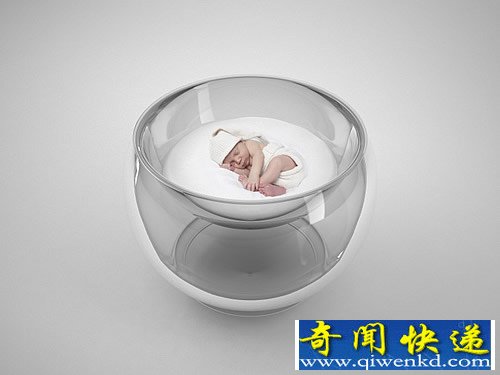 Bubble baby bed “云”上的婴儿床 科技感十足
