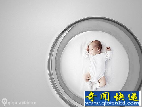 Bubble baby bed “云”上的婴儿床 科技感十足