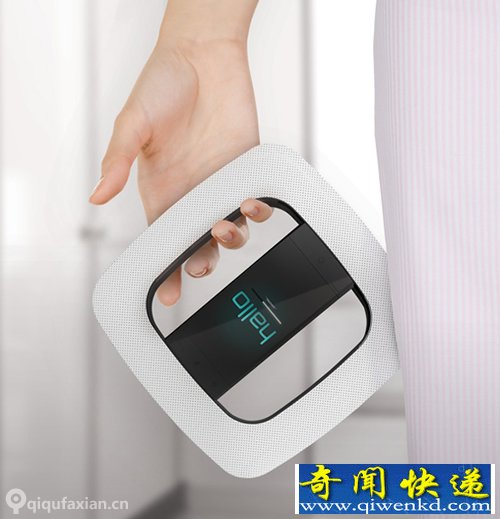 Hallo!可移动电话会议 彩色触摸屏包围一圈的是扬声器
