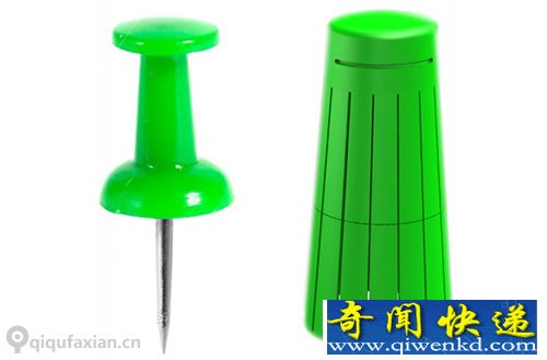 O-Pin 安全的图钉 使用图钉安全罩就会支起