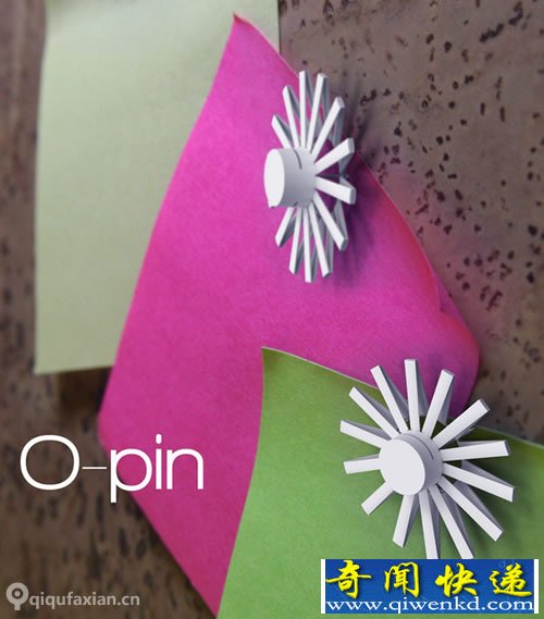 O-Pin 安全的图钉 使用图钉安全罩就会支起