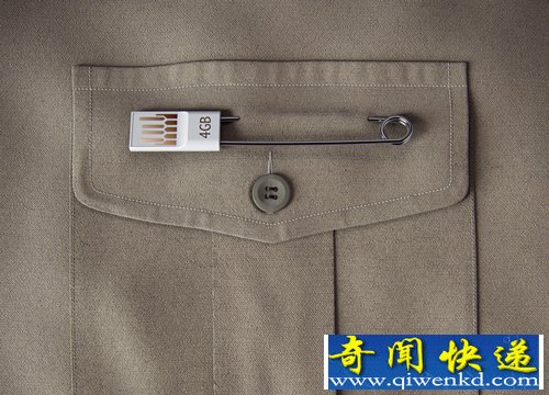 Bulavkus 别针 是一个小巧精致的U盘设计