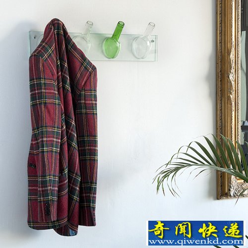 hanging 旧瓶衣帽架 个性十足