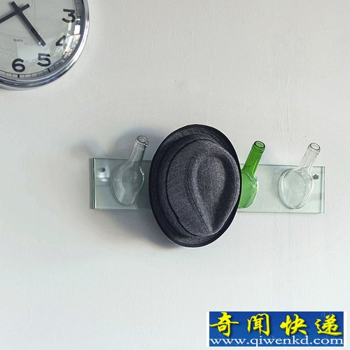 hanging 旧瓶衣帽架 个性十足