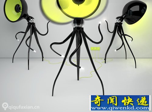 Octopussy 八爪落地灯 大大的头部是主要的照明装置