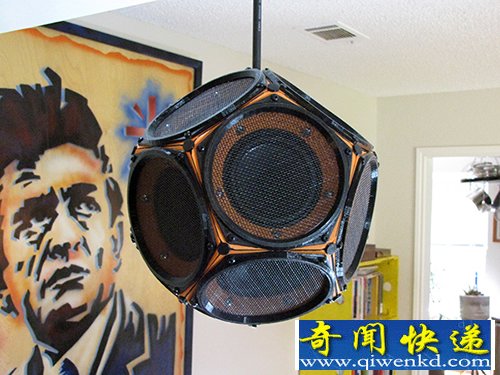自制十二面体扬声器 360度面面均是发声点