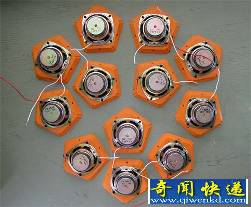 自制十二面体扬声器 360度面面均是发声点