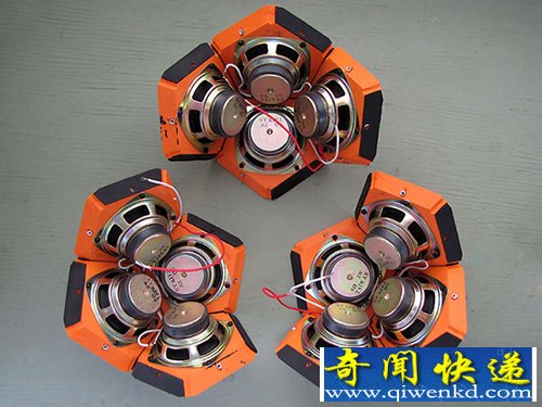 自制十二面体扬声器 360度面面均是发声点