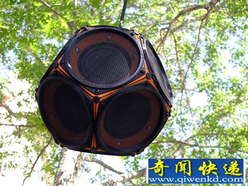 自制十二面体扬声器 360度面面均是发声点