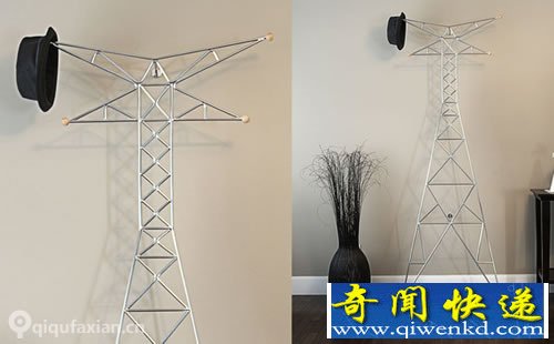 “高压”衣帽架 如此醒目的设计元素