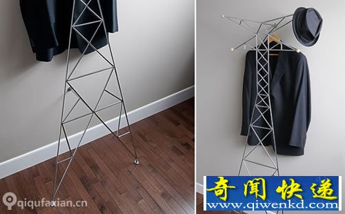 “高压”衣帽架 如此醒目的设计元素