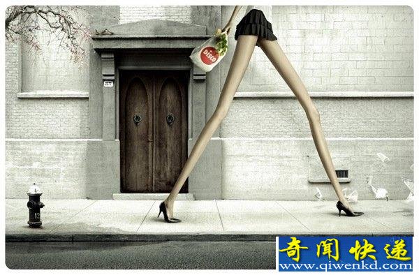 搜奇网 吓人创意~最滥用女性身体的广告创意