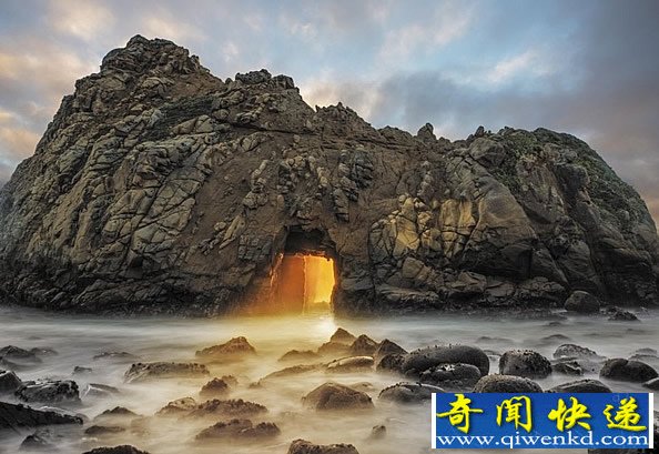 “神秘的光”真正的自然美景
