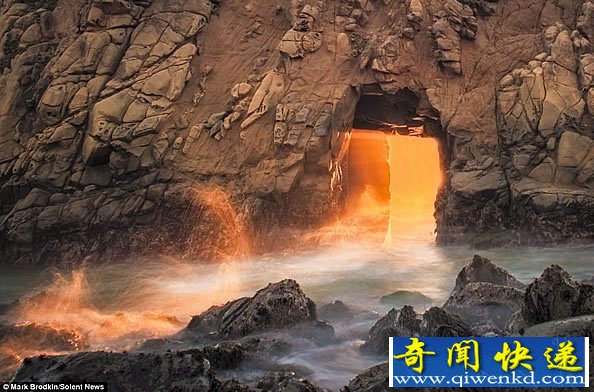 “神秘的光”真正的自然美景