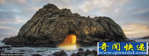 “神秘的光”真正的自然美景
