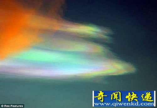 罕见的“彩虹色云”是全球变暖加剧的现象
